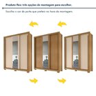 Guarda-roupa 3 Portas 2 Gavetaseta Com Espelho North Carvalho