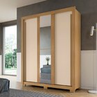 Guarda-roupa 3 Portas 2 Gavetaseta Com Espelho North Carvalho