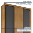 Guarda-roupa 3 Portas 2 Gavetaseta Sem Espelho North Carvalho