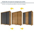 Guarda-roupa 3 Portas 2 Gavetaseta Sem Espelho North Carvalho