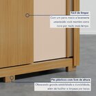 Guarda-roupa 3 Portas 2 Gavetaseta Sem Espelho North Carvalho