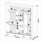 Guarda Roupa 3 Portas 3 Gavetas Cannes Cinamomo