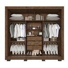 Guarda Roupa 3 Portas 3 Gavetas Cannes Imop Wengue Naturale