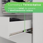 Guarda-roupa 3 Portas 3 Gavetas Cannes Top Branco Neve