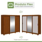 Guarda-roupa 3 Portas 3 Gavetas Saion Plus 1 Porta Glass Com