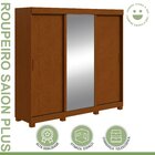 Guarda-roupa 3 Portas 3 Gavetas Saion Plus 1 Porta Glass Com