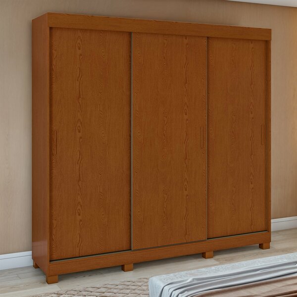 Guarda-roupa 3 Portas 3 Gavetas Saion Plus Com Pés