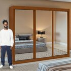 Guarda-roupa 3 Portas 3 Gavetas Saion Plus Super Glass