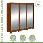 Guarda-roupa 3 Portas 3 Gavetas Saion Plus Super Glass Com Pés