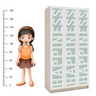 Guarda Roupa 3 Portas 3d 2 Gavetas Comic Mdp Politorno Legno/