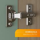 Guarda Roupa 3 Portas 3d 2 Gavetas Comic Mdp Politorno Legno/