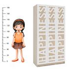 Guarda Roupa 3 Portas 3d 2 Gavetas Comic Mdp Politorno Legno/