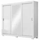 Guarda Roupa 3 Portas 4 Gavetas Com Espelho Com Pés Serenity