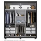 Guarda Roupa 3 Portas 4 Gavetas Com Pés Serenity Yescasa Preto