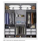 Guarda Roupa 3 Portas 4 Gavetas Serenity Yescasa Branco