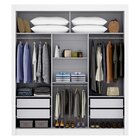 Guarda Roupa 3 Portas 4 Gavetas Serenity Yescasa Branco