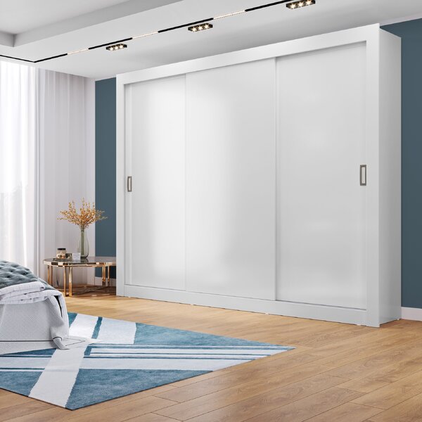 Guarda Roupa 3 Portas 4 Gavetas Serenity Yescasa Branco