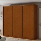Guarda-roupa 3 Portas 6 Gavetas 100% Mdf Spazio Frassino/off