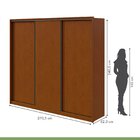 Guarda-roupa 3 Portas 6 Gavetas 100% Mdf Spazio Frassino/off