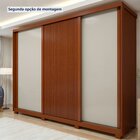 Guarda Roupa 3 Portas 6 Gavetas 6 Prateleiras 100% Mdf Com Pé