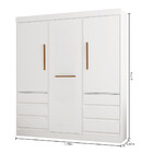 Guarda Roupa 3 Portas 6 Gavetas 77020 Araplac