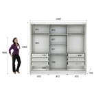 Guarda Roupa 3 Portas 6 Gavetas Com Espelho Montreal Novo Hor