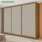 Guarda Roupa 3 Portas 6 Gavetas Com Pés Dante Yescasa