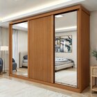 Guarda Roupa 3 Portas 6 Prateleiras 6 Gavetas 100% Mdf Ollie