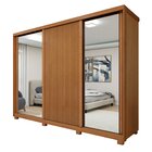 Guarda Roupa 3 Portas 6 Prateleiras 6 Gavetas Com Pés 100% Md