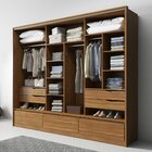 Guarda Roupa 3 Portas 7 Gavetas Com Espelho Lounge Demartez