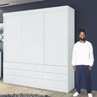 Guarda-roupa 3 Portas 9 Gavetas Anne