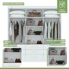 Guarda-roupa 3 Portas 9 Gavetas Anne