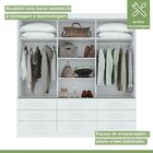 Guarda-roupa 3 Portas 9 Gavetas Anne