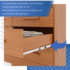 Guarda-roupa 3 Portas 9 Gavetas Com Espelho Florença Espresso