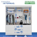 Guarda-roupa 3 Portas 9 Gavetas Florença Espresso Móveis Bran