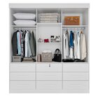 Guarda-roupa 3 Portas 9 Gavetas Florença Espresso Móveis Bran