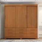 Guarda-roupa 3 Portas 9 Gavetas Ideale Plus Cinamomo