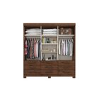 Guarda Roupa 3 Portas 9 Gavetas Ideale Plus Jacaranda