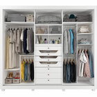 Guarda Roupa 3 Portas Branco Docelar Paris Slide Com Espelho