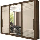 Guarda Roupa 3 Portas Casal Com Espelho Vitória Panan