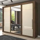 Guarda Roupa 3 Portas Casal Com Espelho Vitória Panan