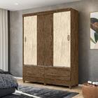 Guarda Roupa 3 Portas Castanho Wood Avelã Wood 901381