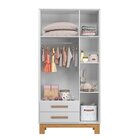 Guarda-roupa 3 Portas Com 2 Gavetas Q Encanto Slim Branco Ace