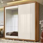 Guarda Roupa 3 Portas Com Espelho 2 Gavetas Freijo Off White