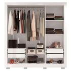 Guarda Roupa 3 Portas Com Espelho 4 Gavetas 8 Pés New Glass