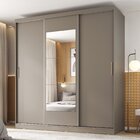 Guarda-roupa 3 Portas Com Espelho Araçá Cabecasa Madeiraorigi