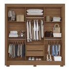 Guarda-roupa 3 Portas Correr 2 Gavetas Maringá Jatoba