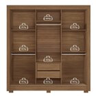 Guarda-roupa 3 Portas Correr 2 Gavetas Maringá Jatobá/areia