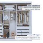 Guarda-roupa 3 Portas De Correr 100% Mdf Branco