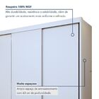 Guarda-roupa 3 Portas De Correr 100% Mdf Branco